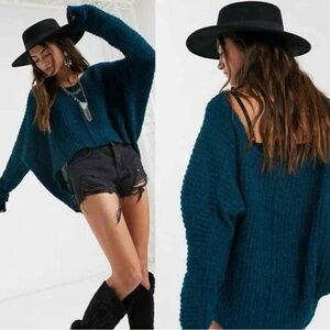 Free People Moonbeam alpaca cropped sweater small